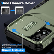For Motorola Moto G 5G 2024 Sliding Camshield Phone Case(Alpine Green)