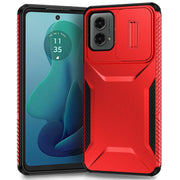 For Motorola Moto G 5G 2024 Sliding Camshield Phone Case(Red)