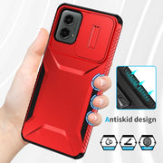 For Motorola Moto G 5G 2024 Sliding Camshield Phone Case(Red)