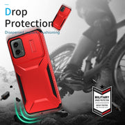 For Motorola Moto G 5G 2024 Sliding Camshield Phone Case(Red)