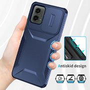 For Motorola Moto G 5G 2024 Sliding Camshield Phone Case(Blue)