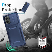 For Motorola Moto G 5G 2024 Sliding Camshield Phone Case(Blue)