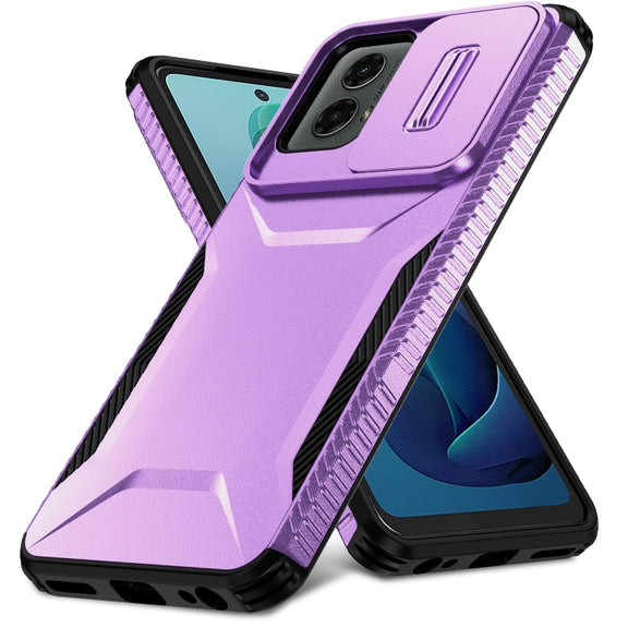 For Motorola Moto G 5G 2024 Sliding Camshield Phone Case(Purple)