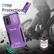 For Motorola Moto G 5G 2024 Sliding Camshield Phone Case(Purple)