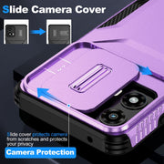 For Motorola Moto G 5G 2024 Sliding Camshield Phone Case(Purple)