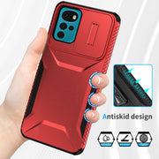 For Motorola Moto G22 2024 Sliding Camshield Phone Case(Red)