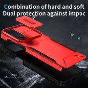 For Motorola Moto G22 2024 Sliding Camshield Phone Case(Red)