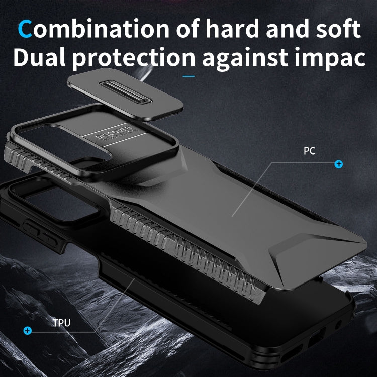 For Motorola Moto G Play 4G 2024 Sliding Camshield Phone Case(Black)