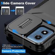 For Motorola Moto G Play 4G 2024 Sliding Camshield Phone Case(Black)