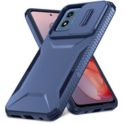 For Motorola Moto G Play 4G 2024 Sliding Camshield Phone Case(Blue)