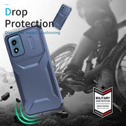 For Motorola Moto G Play 4G 2024 Sliding Camshield Phone Case(Blue)