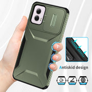 For Motorola Moto G Power 5G 2024 Sliding Camshield Phone Case(Alpine Green)