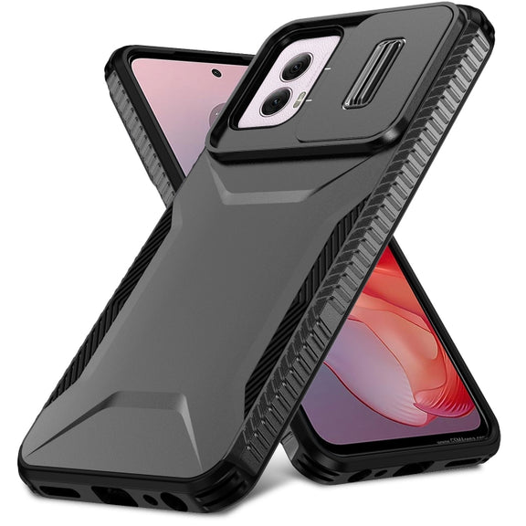 For Motorola Moto G Power 5G 2024 Sliding Camshield Phone Case(Black)