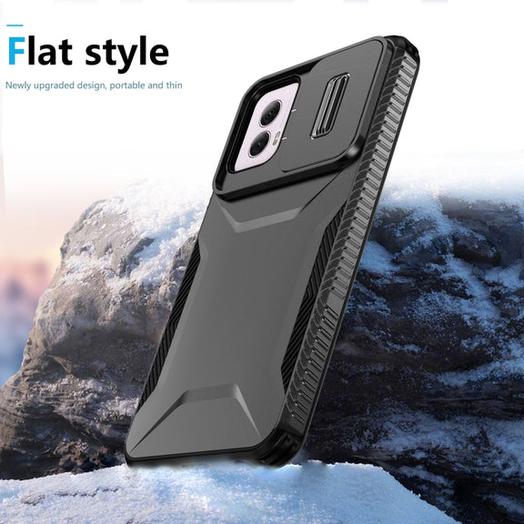 For Motorola Moto G Power 5G 2024 Sliding Camshield Phone Case(Black)