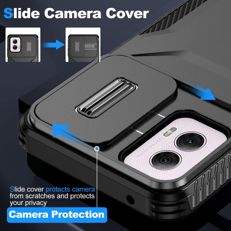 For Motorola Moto G Power 5G 2024 Sliding Camshield Phone Case(Black)