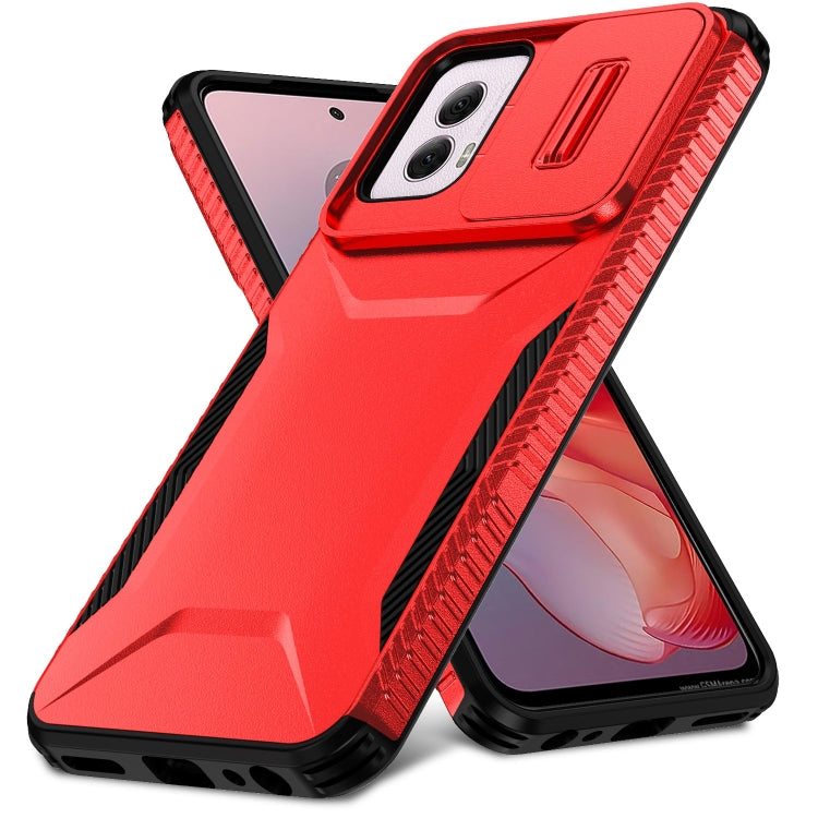 For Motorola Moto G Power 5G 2024 Sliding Camshield Phone Case(Red)