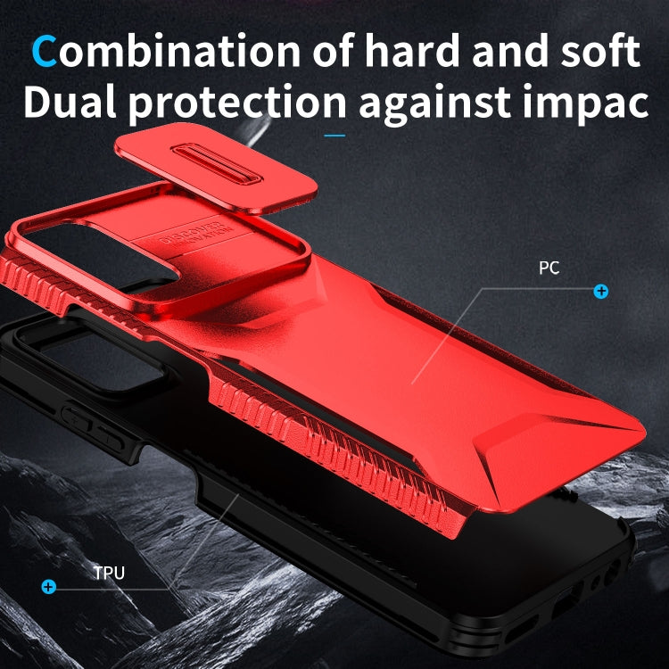For Motorola Moto G Power 5G 2024 Sliding Camshield Phone Case(Red)