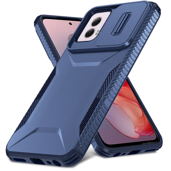 For Motorola Moto G Power 5G 2024 Sliding Camshield Phone Case(Blue)