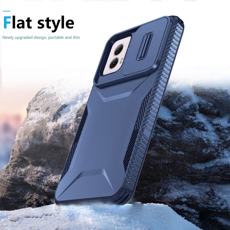 For Motorola Moto G Power 5G 2024 Sliding Camshield Phone Case(Blue)