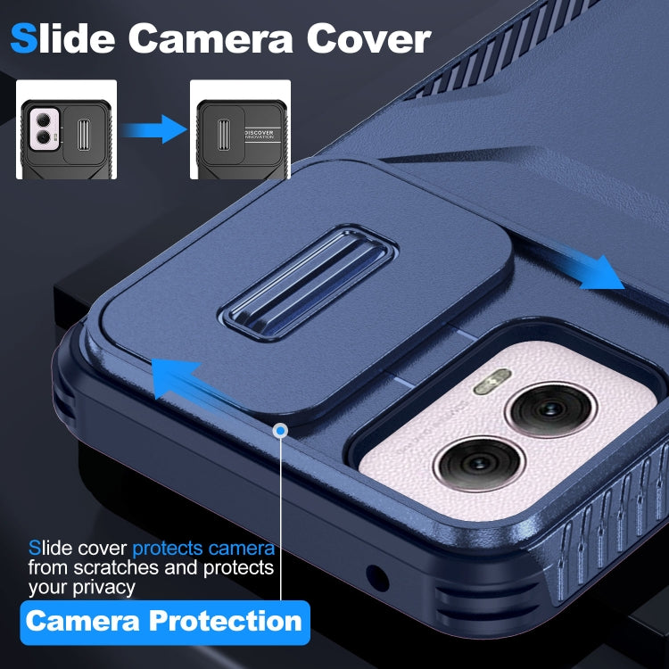 For Motorola Moto G Power 5G 2024 Sliding Camshield Phone Case(Blue)