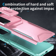 For Motorola Edge 5G 2024 Sliding Camshield Phone Case(Pink + Grey Green)