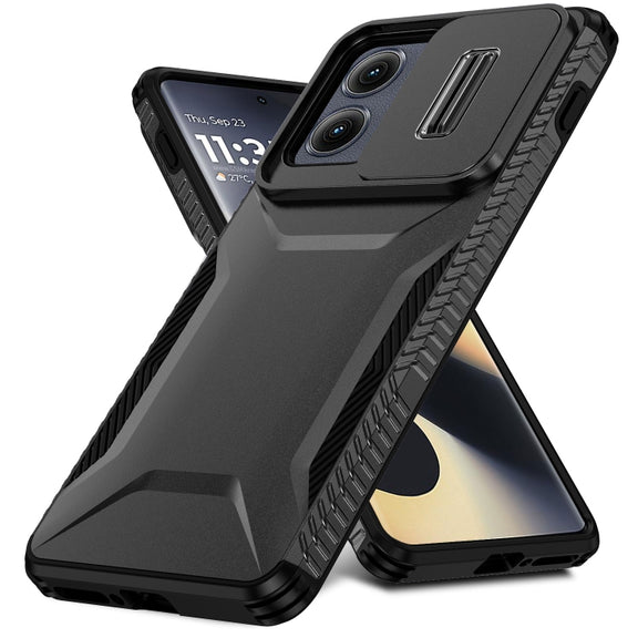 For Motorola Edge 5G 2024 Sliding Camshield Phone Case(Black)