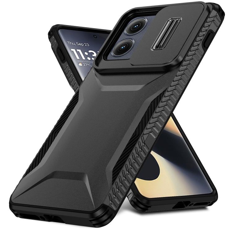 For Motorola Edge 5G 2024 Sliding Camshield Phone Case(Black)