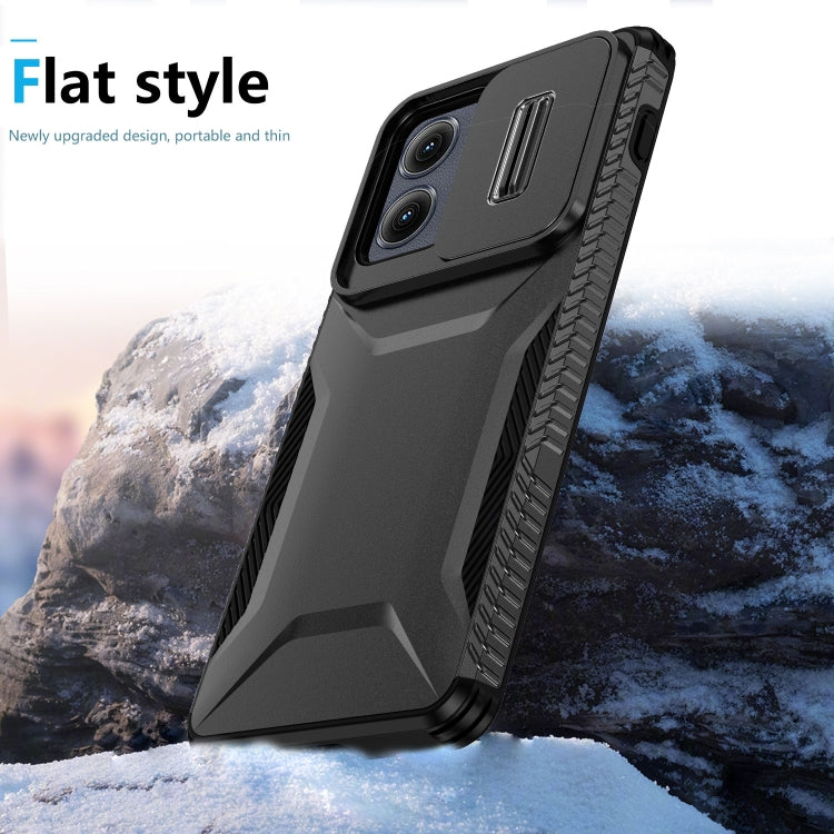 For Motorola Edge 5G 2024 Sliding Camshield Phone Case(Black)