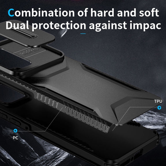 For Motorola Edge 5G 2024 Sliding Camshield Phone Case(Black)