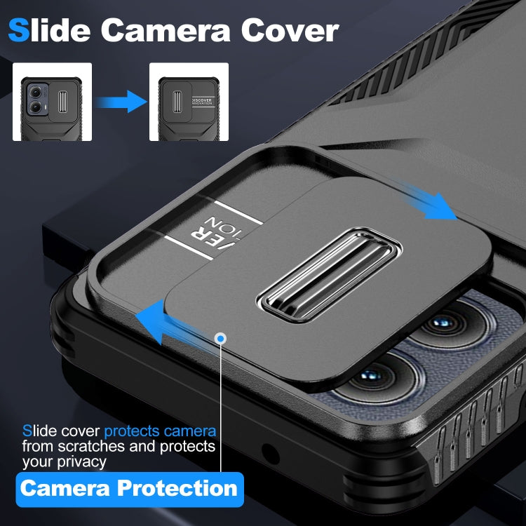 For Motorola Edge 5G 2024 Sliding Camshield Phone Case(Black)