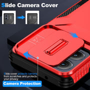 For Motorola Edge 5G 2024 Sliding Camshield Phone Case(Red)