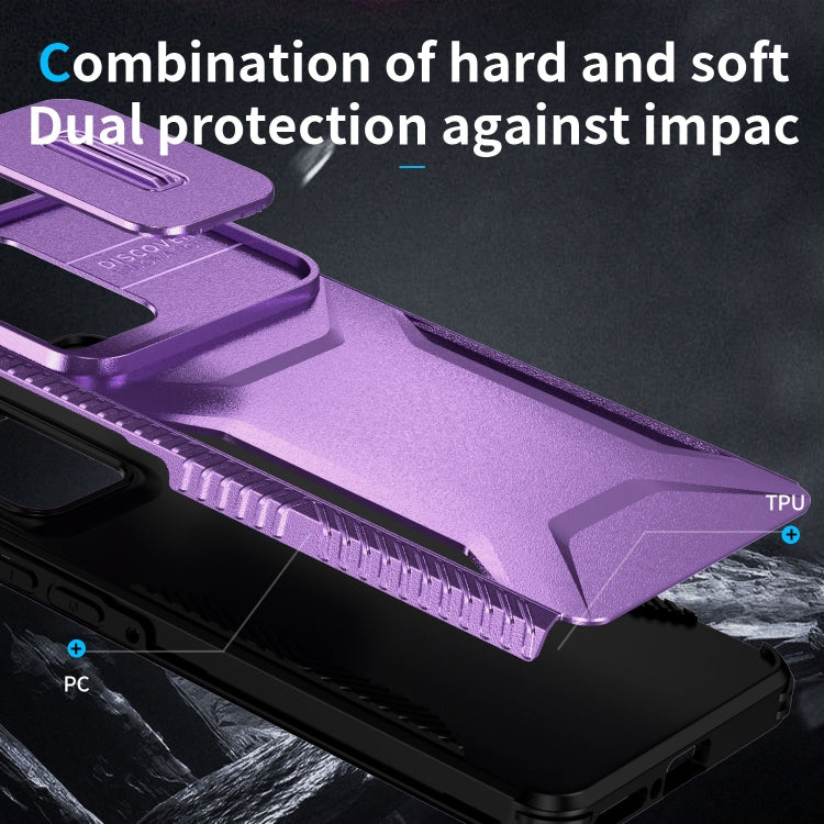 For Motorola Edge 5G 2024 Sliding Camshield Phone Case(Purple)