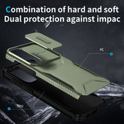 For Samsung Galaxy S25 5G / S24 5G Sliding Camshield Phone Case(Alpine Green)
