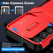For Samsung Galaxy S25 5G / S24 5G Sliding Camshield Phone Case(Red)