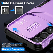 For Samsung Galaxy S25 5G / S24 5G Sliding Camshield Phone Case(Purple)