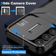 For Samsung Galaxy S25+ 5G / S24+ 5G Sliding Camshield Phone Case(Black)