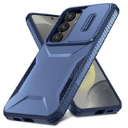 For Samsung Galaxy S25+ 5G / S24+ 5G Sliding Camshield Phone Case(Blue)