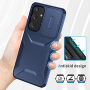 For Samsung Galaxy S25+ 5G / S24+ 5G Sliding Camshield Phone Case(Blue)