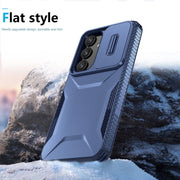For Samsung Galaxy S25+ 5G / S24+ 5G Sliding Camshield Phone Case(Blue)