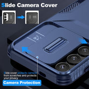 For Samsung Galaxy S25+ 5G / S24+ 5G Sliding Camshield Phone Case(Blue)