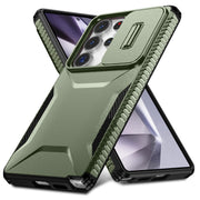 For Samsung Galaxy S25 Ultra 5G Sliding Camshield Phone Case(Alpine Green)