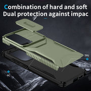 For Samsung Galaxy S25 Ultra 5G Sliding Camshield Phone Case(Alpine Green)