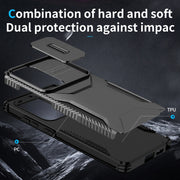 For Samsung Galaxy S25 Ultra 5G Sliding Camshield Phone Case(Black)