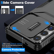 For Samsung Galaxy S25 Ultra 5G Sliding Camshield Phone Case(Black)
