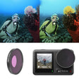 For DJI Osmo Action 4 JUNESTAR Threaded Camera Lens Filter, Filter:Magenta Diving Filter - Lens Filter by JSR | Online Shopping South Africa | PMC TechLife | Buy Now Pay Later Mobicred