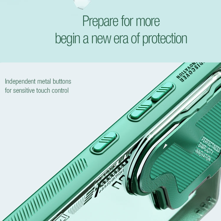 For Samsung Galaxy S24 Ultra 5G NILLKIN Ice Sky Prop Series Phone Case(Green)