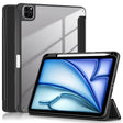For iPad Air 11 2024 / Pro 11 2022 Acrylic 3-Fold Smart Leather Tablet Case(Black) - iPad Air 11 2024 Cases by PMC TechLife | Online Shopping South Africa | PMC TechLife | Buy Now Pay Later Mobicred