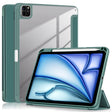 For iPad Air 11 2024 / Pro 11 2022 Acrylic 3-Fold Smart Leather Tablet Case(Deep Green) - iPad Air 11 2025 / 2024 Cases by PMC TechLife | Online Shopping South Africa | PMC TechLife | Buy Now Pay Later Mobicred
