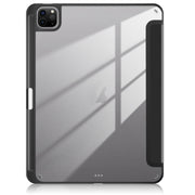For iPad Pro 11 2024 Acrylic 3-Fold Smart Leather Tablet Case(Black)