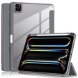 For iPad Pro 11 2024 Acrylic 3-Fold Smart Leather Tablet Case(Grey) - iPad Pro 11 2024 Cases by PMC TechLife | Online Shopping South Africa | PMC TechLife | Buy Now Pay Later Mobicred